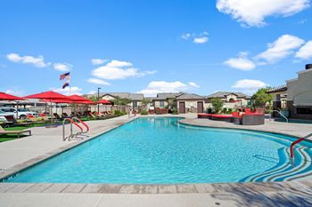 The pool at the crossings at city center apartments
